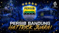 Persib Bandung hattrick gelar usai memastikan juara BRI Super League. (Chatgpt/Bola.com)