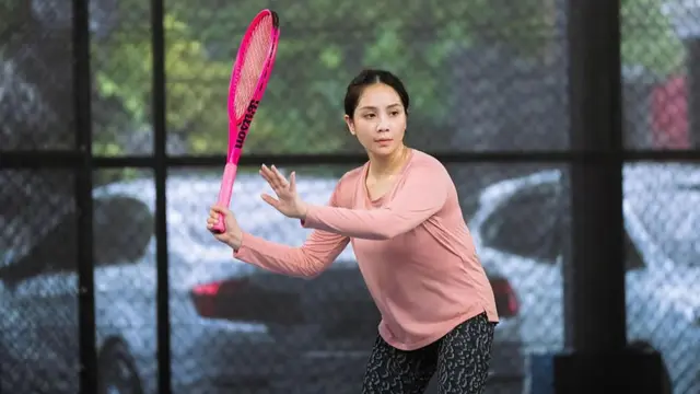 Nagita Slavina berlatih intens jelang turnamen. (credit: instagram.com/raffinagita1717)