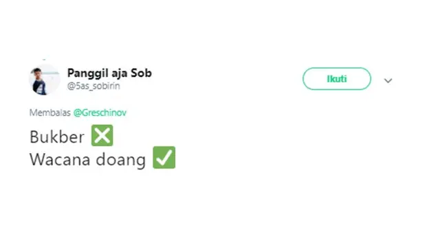 Plesetan ejaan (Sumber: Twitter//5as_sobirin)