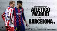 Atletico Madrid vs Barcelona (Liputan6.com/Andri Wiranuari)