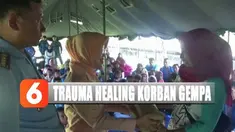 Anak-anak korban gempa juga belajar ilmu kegempaan dan penyelamatan diri saat gempa terjadi.