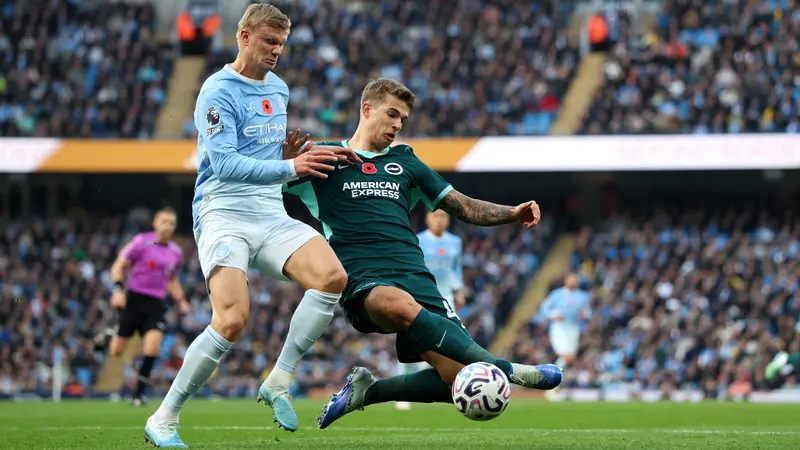 Hasil Liga Inggris: Brighton Jadi Mimpi Buruk Man City, Dua Kekalahan Beruntun Pertama Sejak 2025
