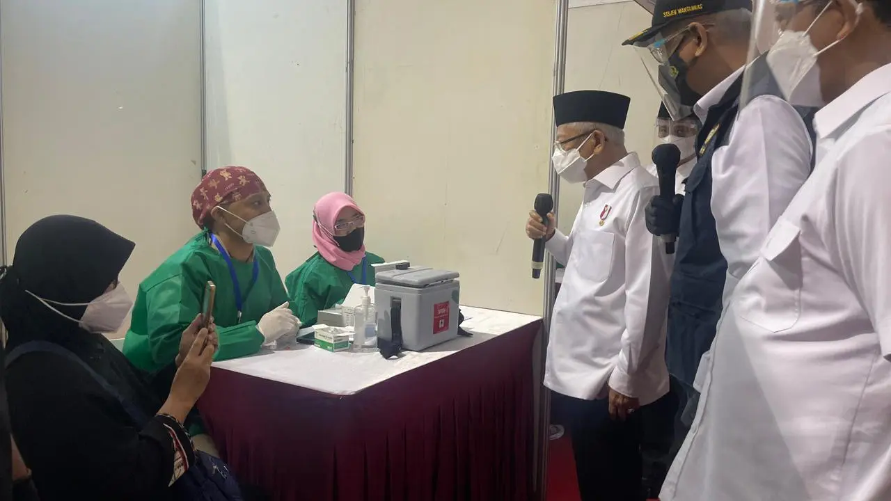 Wapres Ma'ruf Amin Apresiasi Gerakan Vaksinasi Covid-19 Dewan Ketahanan Nasional