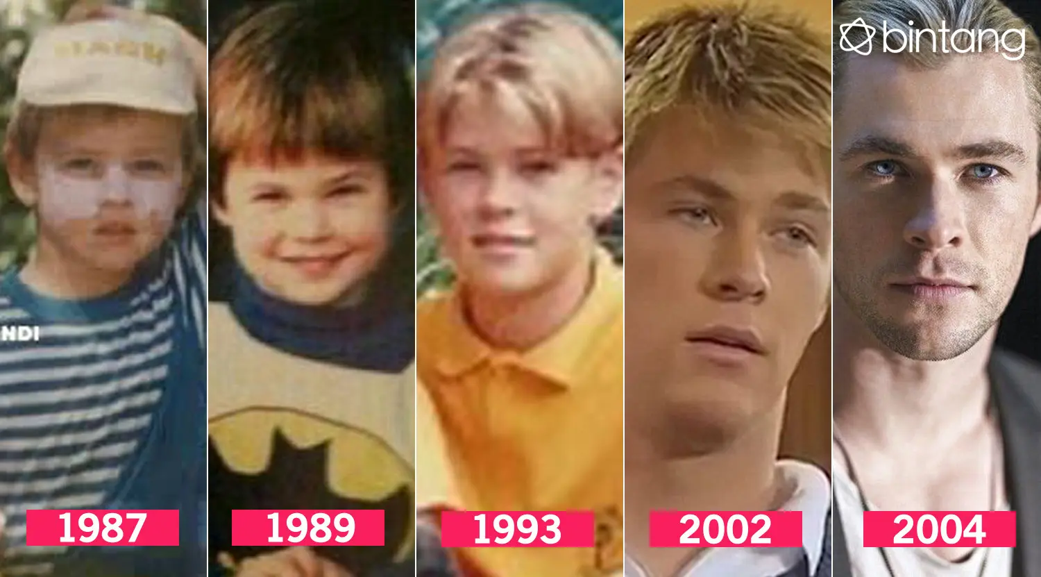 Metamorfosa Chris Hemsworth. (Desain: M. Iqbal Nurfajri/Bintang.com)