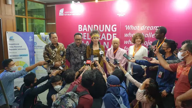 Duta Arsip Nasional Republik Indonesia Rieke Diah Pitaloka menyampaikan gagasan-gagasan besar yang selalu diperjuangkan Presiden Sukarno pada Senin (7/11/2022).