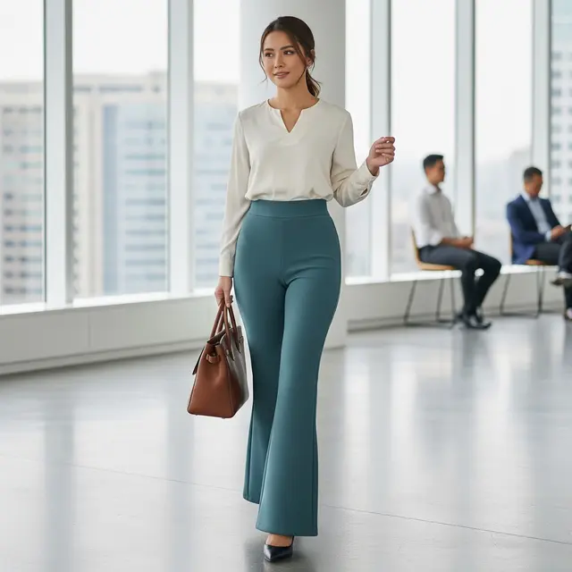 Model Celana Panjang Wanita Cutbray (Image by Gemini AI)