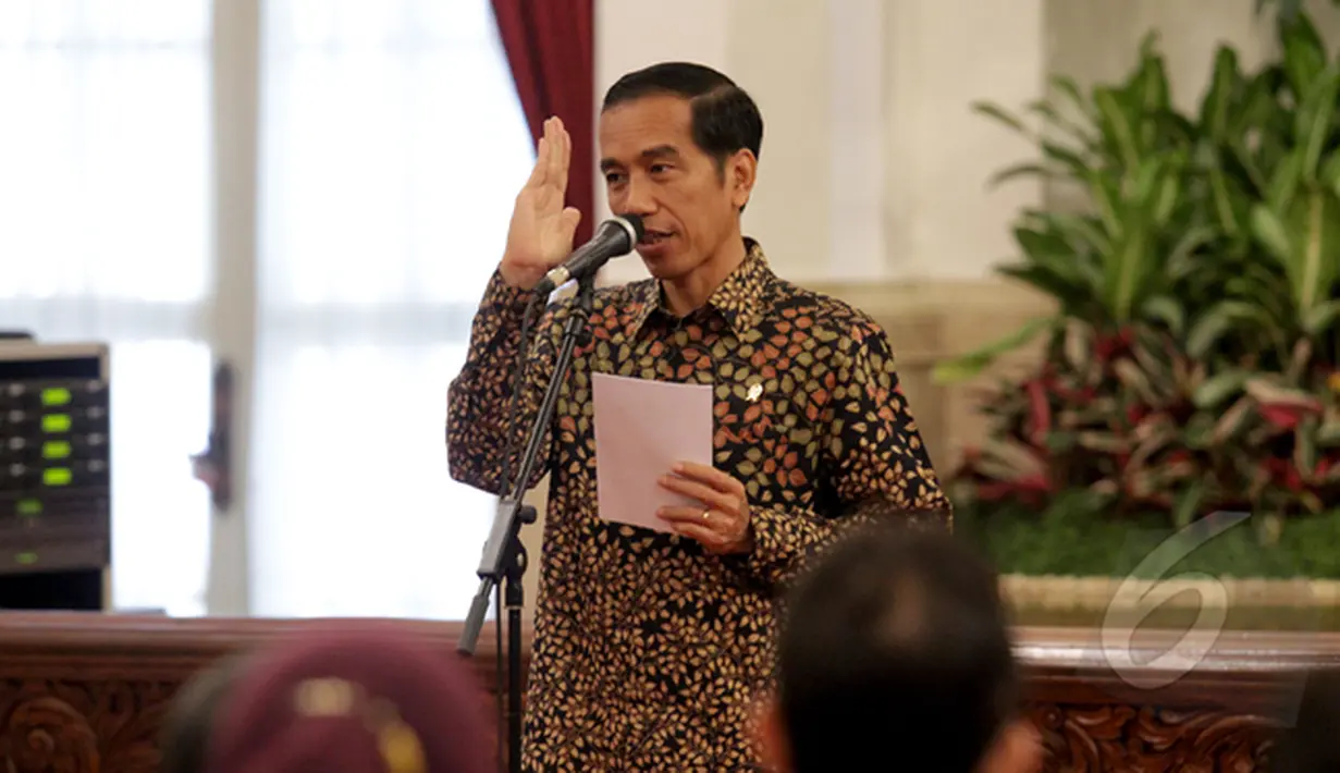 Presiden Joko Widodo (Liputan6.com/Faizal Fanani)