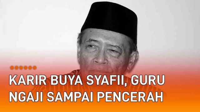 Kabar duka menyelimuti Indonesia, ulama Buya Syafii Maarif meninggal dunia. Buya Syafii meninggal di RS PKU Muhammadiyah Gamping (27/5/2022). Buya Syafii dikenal sebagai ulama, sejarawan dan cendekiawan. Karirnya dimulai dari mengajar mengaji saat ku...