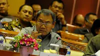 Kepala Badan Nasional Penanggulanan Terorisme (BNPT), Ansyaad Mbai, menjelaskan anggaran yang banyak keluar pada saat menanggani teroris, Jakarta, Rabu (3/9/2014) (Liputan6.com/Andrian M Tunay)