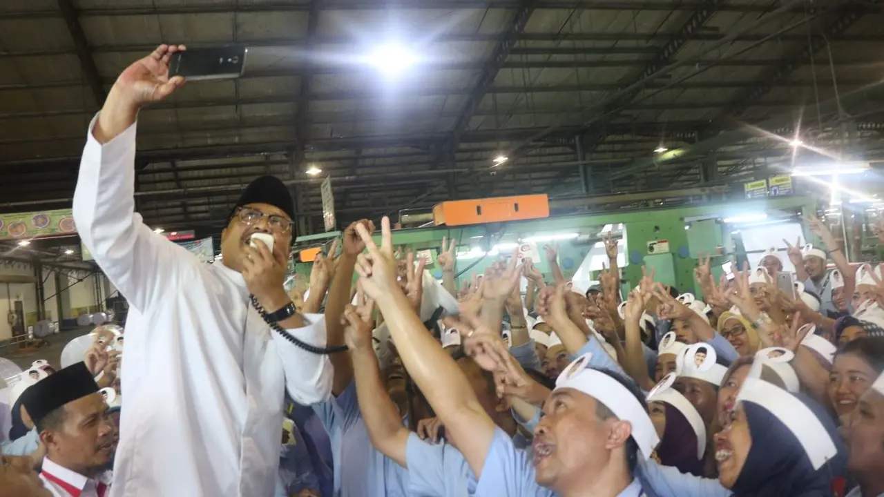Calon Gurbernur Jawa Timur nomor urut 2, Saifullah Yusuf atau Gus Ipul. (Liputan6.com/Dian Kurniawan)