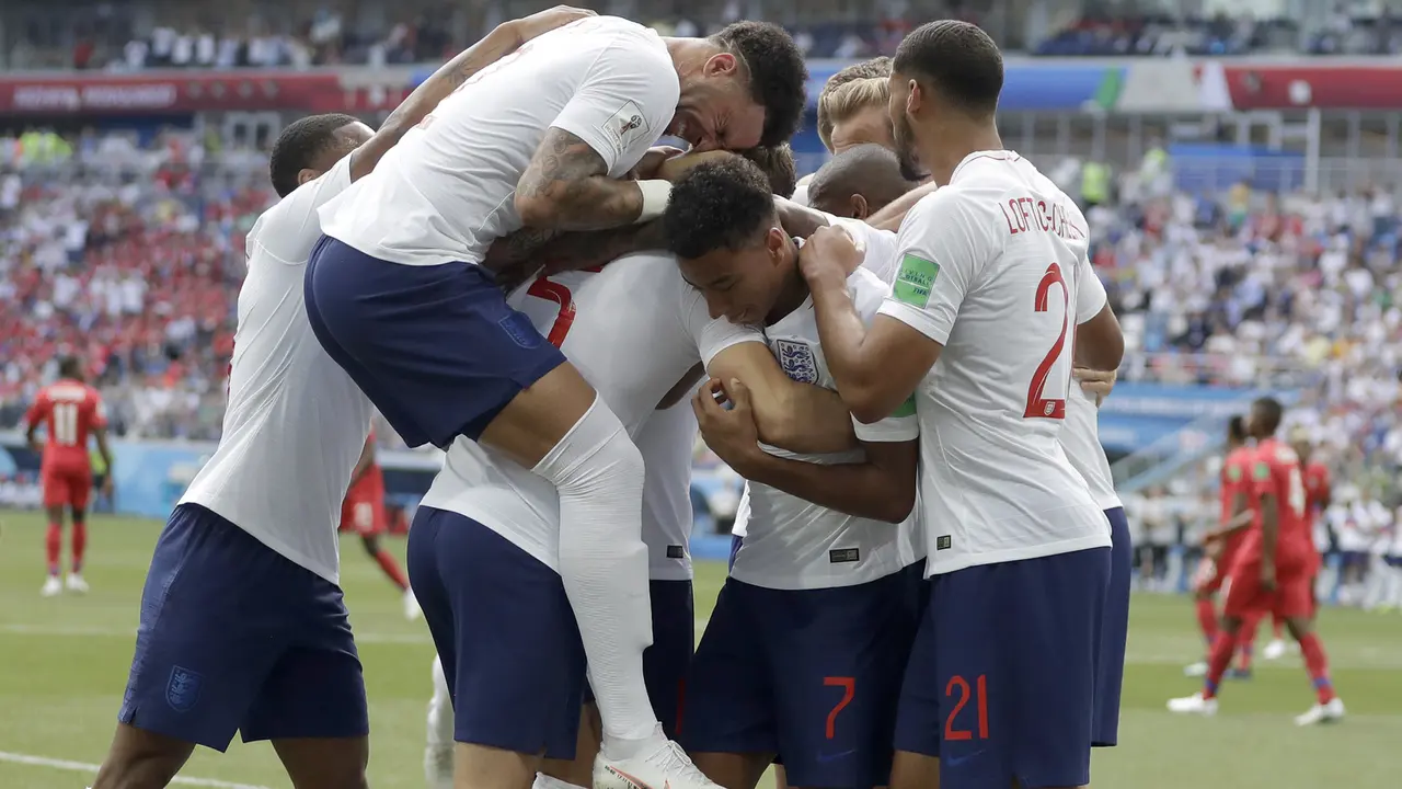 FOTO: Babak 1, Inggris Sudah Cetak 5 Gol ke Gawang Panama