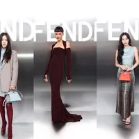 Show Fendi di Paris Fashion Week dihadiri sederet bintang dengan gaya khas Parisian. Mulai dari Song Hye Kyo, Zendaya, hingga Mina TWICE [Fendi]