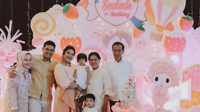 6 Momen Keseruan Ulang Tahun Sedah Mirah, Cucu Perempuan Jokowi