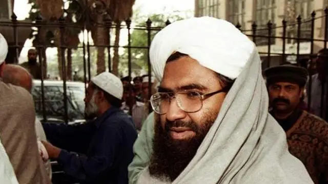 Masood Azhar, pemimpin Jaish-e-Mohammad (JeM) yang disebut sebagai organisasi teroris di Pakistan (AFP Photo)
