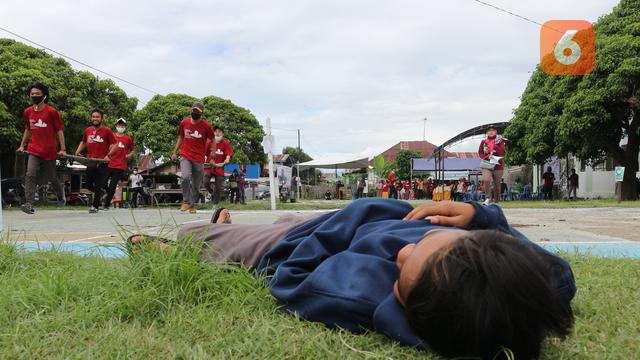 simulasi pengurangan risiko bencana di desa Wani II Donggala