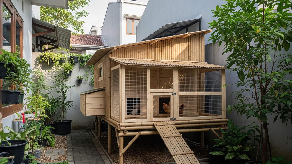 7 Desain Kandang Ayam Mini untuk Dua Ekor Ayam, Praktis dan Estetik