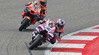 Pembalap Pramac Ducati Jorge Martin berhasil menjadi yang tercepat pada sprint race MotoGP India (AFP)