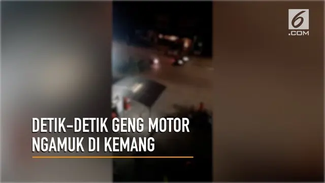 Beredar rekaman geng motor mengamuk di daerah Kemang, Jakarta Selatan.