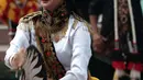 Ketua Umum PKB, Muhaimin Iskandar atau Cak Imin mengatakan pelaksanaan apel dan parade ini untuk menguatkan penerapan Pancasila dalam kehidupan sehari-hari. (merdeka.com/Arie Basuki)