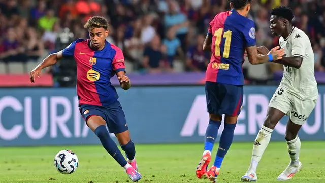 Foto: Keok dari AS Monaco, Barcelona Gagal Raih Trofi Joan Gamper di Kandang Sendiri