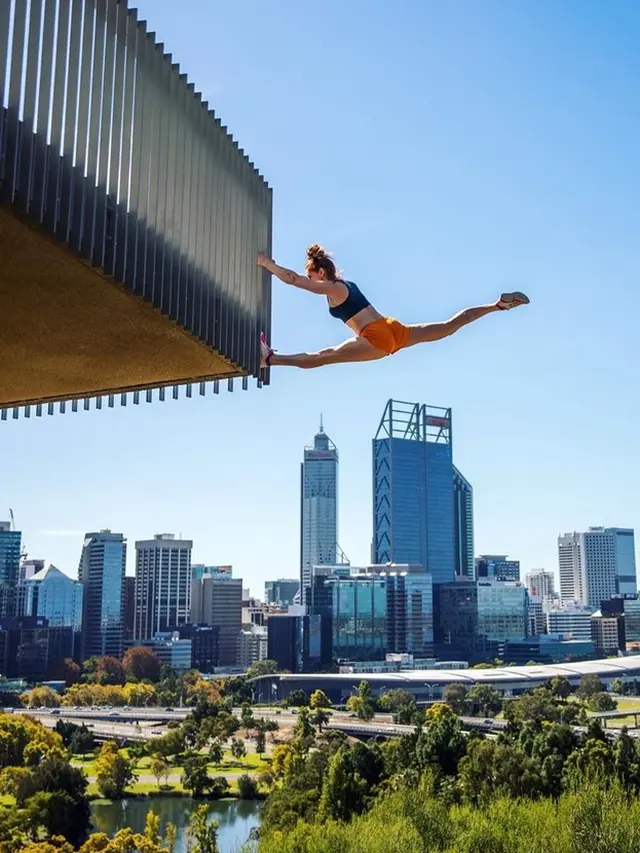 Olivia Vivian peserta Ninja Warrior yang punya hobi ekstrem