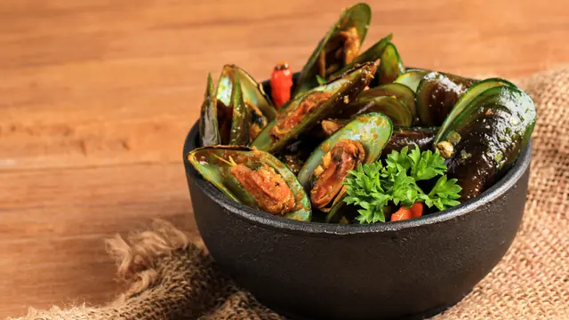 resep kerang hijau lada hitam