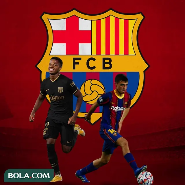 Barcelona - Ansu Fati dan Pedri