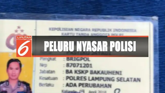 Peluru yang mengenai bagian punggung korban berasal dari pistol seorang anggota polisi yang sedang berada dalam mobil yang terparkir di depan kantin.