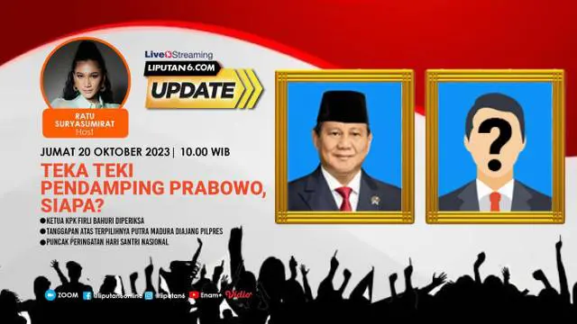 Siapa cawapres pendamping Prabowo Subianto masih menjadi teka-teki. Masih menerka-nerka jawabannya. Sementara 2 pasangan capres-cawapres sudah mendaftar untuk Pilpres 2024.