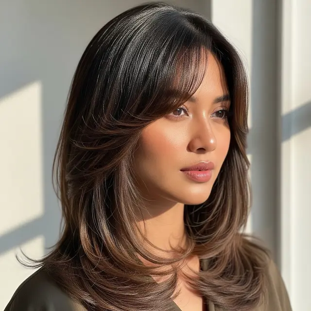 9 Model Rambut Wanita Layer Panjang 2026 untuk Wajah Oval, Anggun dan Modern