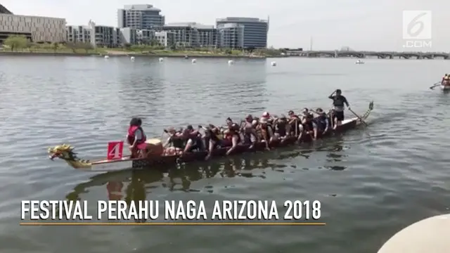 Serunya perayaannya Festival Perahu Naga di Arizona, Amerika Serikat.