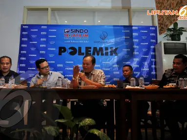 Hidayat Nur Wahid mengatakan bahwa PKS tidak pernah ragu atas pembentukan poros koalisi partai Islam (Liputan6.com/Johan Tallo)