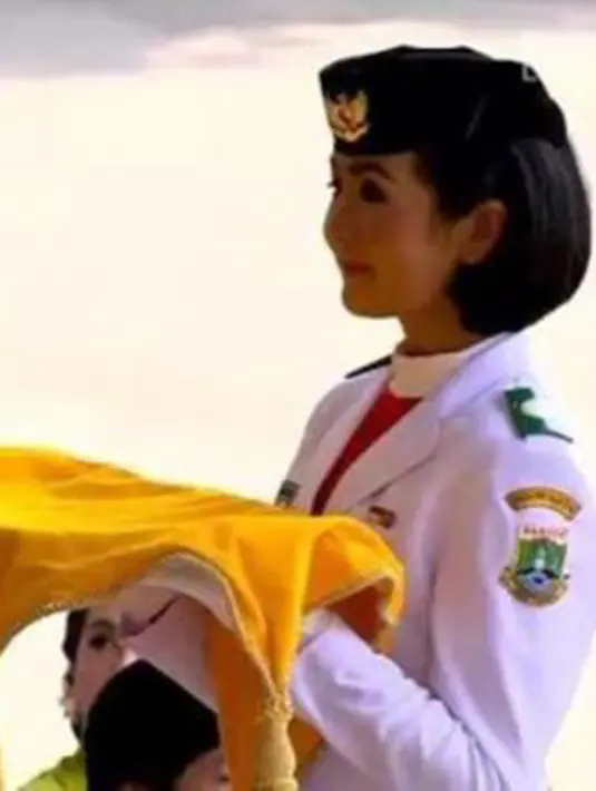 Maria Felicia Gunawan, siswi dari sekoah SMAK Penabur Gading Serpong ini mengaku disiplin dalam waktu, itulah modal utama Cia masuk dalam paskibraka. (Via Insagram/@Mariafelicia23) 