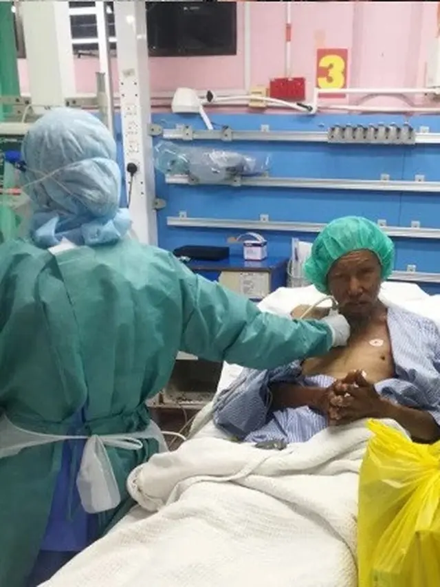 Potret pria tunawisma yang diselamatkan oleh Shaker