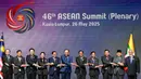 Diketahui sebelumnya, Konferensi Tingkat Tinggi (KTT) ke-46 ASEAN direncanakan akan membahas sejumlah isu, mulai dari perkembangan kawasan regional hingga persoalan ekonomi. (MOHD RASFAN/POOL/AFP)