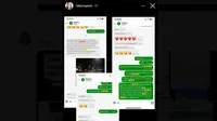 Tak Cuma dari Chat Aplikasi Gojek, Lady Nayoan Tahu Perselingkuhan Syahnaz Sadiqah dan Rendy Kjaernett dari Laporan Netizen. (doc: tangkapan layar Instagram @LadyNayoan)