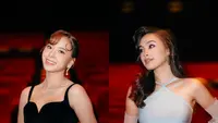 Zee JKT48 dan Caitlin Halderman tampil dengan gaya menawan di premier film Ancika. Meski sama-sama elegan, pemeran Ancika dan Milea hadirkan vibes glamor yang berbeda. [@jkt48.zee @caitlinhalderman]