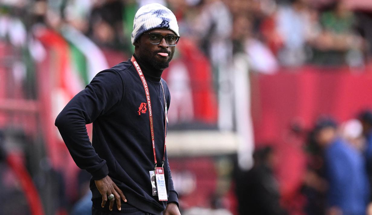 Satu-satunya kemenangan skuad asuhan Sudan Kwesi Appiah didapatkan saat melawan Guniea Khatulistiwa. Itupun golnya didapatkan dari gol bunuh diri Saul Coco. (AFP/Gabriel Bouys)