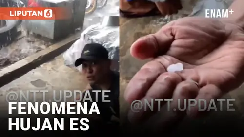 VIDEO: Viral Hujan Es di Nusa Tenggara Timur