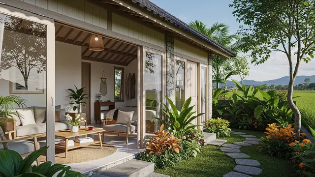 12 Inspirasi Rumah Desa dengan Jendela Lebar, Desain Modern Menyatu dengan Alam