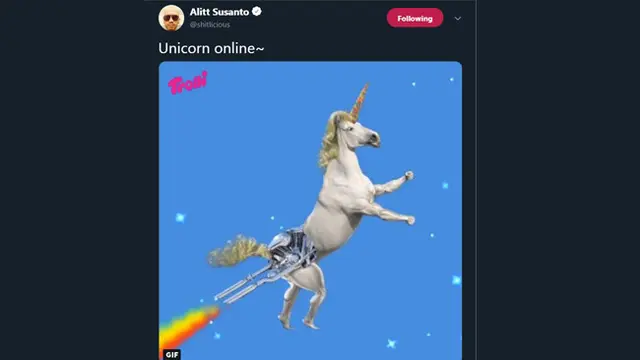 Deretan Meme Kocak Unicorn di Debat Capres ala Warganet