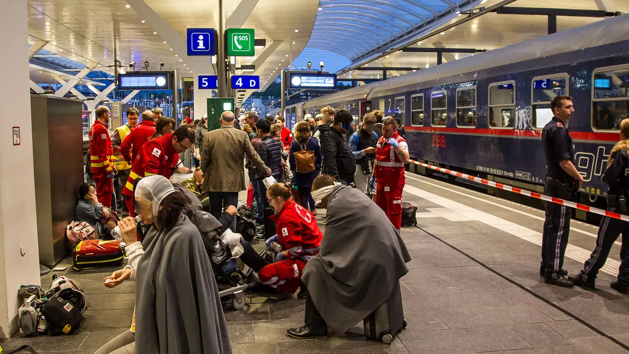 2 Gerbong Kereta di Austria Tabrakan, 40 Orang Luka