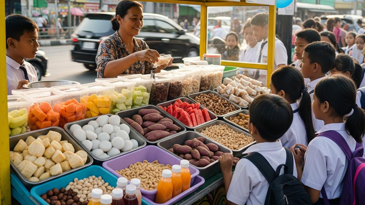 7 Dagangan yang Sering Dicari Anak Sekolah Saat Pulang Sore, Telur Gulung hingga Makaroni Pedas