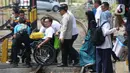 Pada 2024, tercatat 644 orang mengikuti Mudik Ramah Anak dan Disabilitas dengan berbagai moda transportasi. (Liputan6.com/Helmi Fithriansyah)