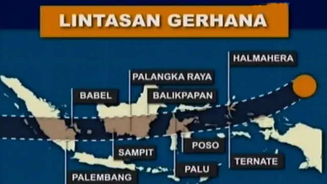 VIDEO: Inilah Destinasi Wisata Gerhana Matahari di Indonesia