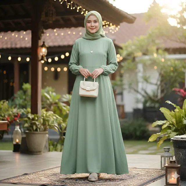 Model Baju Lebaran 2026 (Foto: Gemini AI)
