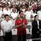 Presiden Joko Widodo (Jokowi) meresmikan Stadion Utama Gelora Bung Karno (SUGBK) pada Senin, (14/1/2018) malam. (Deny/Liputan6.com)