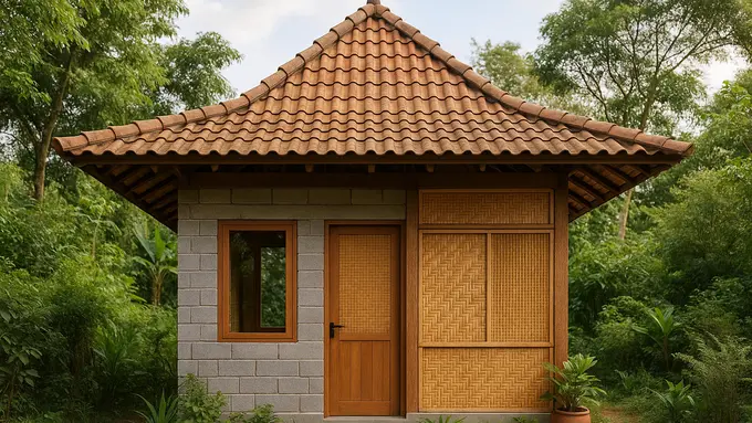 7 Model Rumah Kecil Tapi Cantik 3x6 Meter dari Bambu dan Batako, Tampilan Estetik, Hemat Biaya dan Ramah Lingkungan