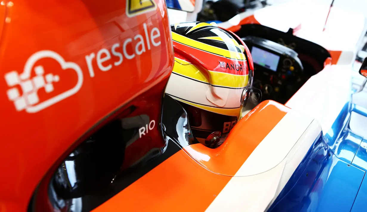 Badan mobil Rio Haryanto, MRT05, dibuat Manor Racing dengan bahan dasar serat karbon. (Bola.com/Manor Racing)