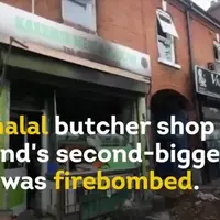 Toko Daging Halal di Inggris dilempar Bom Molotov